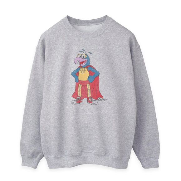 The Muppets Womens/Ladies Classic Gonzo Heather Sweatshirt / Heather Grey - Picture 1 of 7